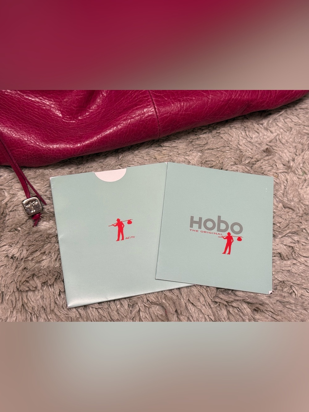 HOBO  Original-,Fuchsia Leather Shoulder Bag - Picture 13 of 13